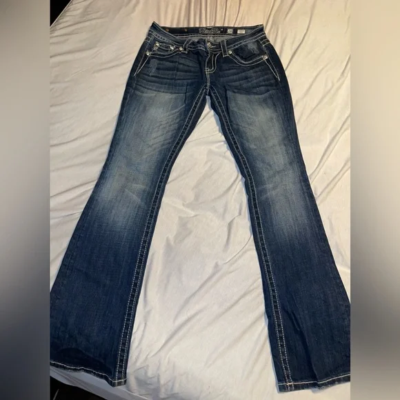 New Miss Me Boot Cut Jeans - Picture 2 of 3